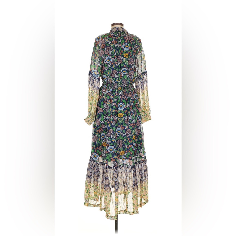 Anthropologie Maeve Ondine Maxi Dress Boho Long Sleeve Multi Color Floral - Picture 3 of 4